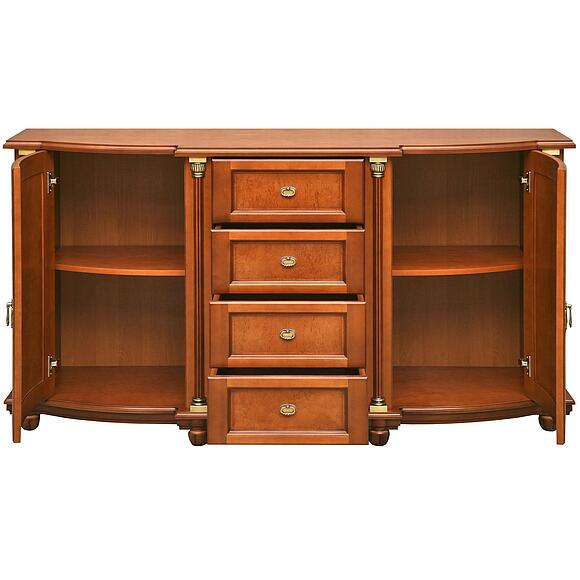 Тумба 3д «Валенсия Классик» П3.0589.0.05, Материал: массив березы, Цвет: Каштан (tumba_valensiya_3-4_p244_20_r46_patinir_3-1.jpg) Тумба 3д «Валенсия Классик» П3.0589.0.05, Материал: массив березы, Цвет: Каштан