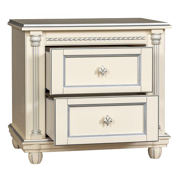 Тумба прикроватная «Валенсия Классик» П3.0589.1.12, Цвет: Античная темпера с серебром