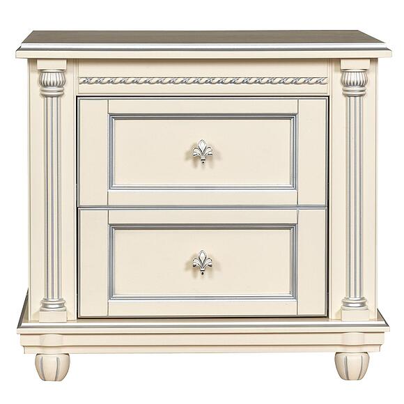 Тумба прикроватная «Валенсия Классик» П3.0589.1.12, Цвет: Античная темпера с серебром