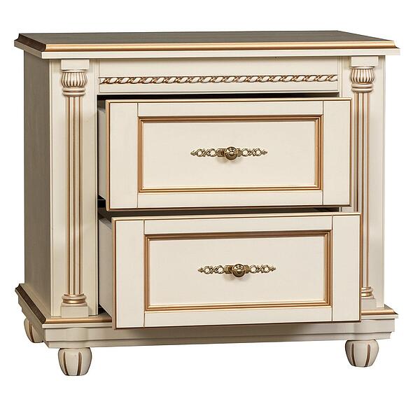 Тумба прикроватная «Валенсия Классик» П3.0589.1.12, Цвет: Античная темпера с золочением