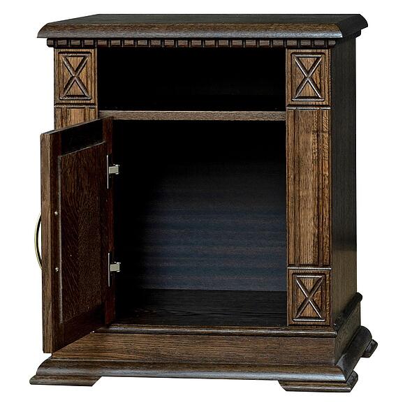 Тумба прикроватная «Верди Классик» П3.0487.1.03-01, Материал: массив дуба, Цвет: Венге