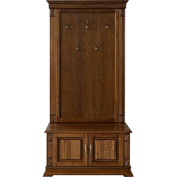 Тумба с вешалкой «Верди Классик» П3.0487.3.05, Материал: массив дуба, Цвет: Черешня