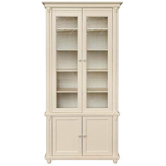 Шкаф для книг «Валенсия Классик» П3.0589.2.05, Материал: массив дуба, Цвет: Античная темпера