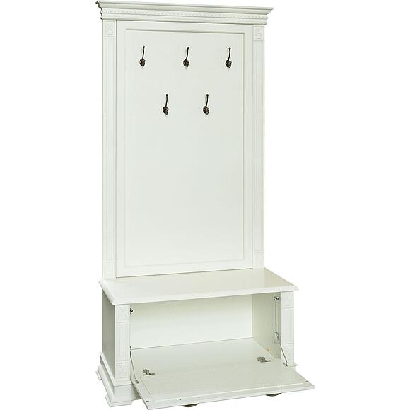 Тумба с вешалкой «Верди Классик» П3.0487.3.06, Материал: массив дуба, Цвет: Слоновая кость