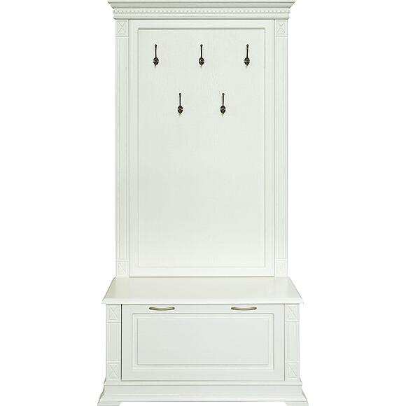 Тумба с вешалкой «Верди Классик» П3.0487.3.06, Материал: массив дуба, Цвет: Слоновая кость