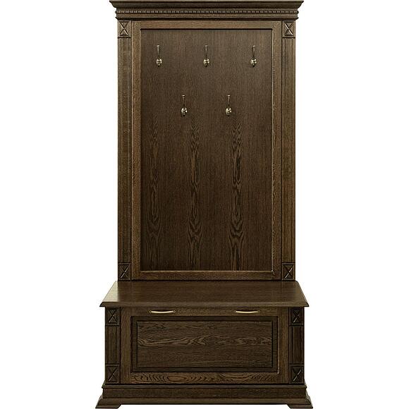 Тумба с вешалкой «Верди Классик» П3.0487.3.06, Материал: массив дуба, Цвет: Венге