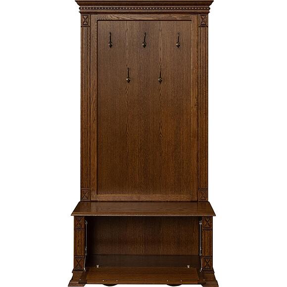 Тумба с вешалкой «Верди Классик» П3.0487.3.06, Материал: массив дуба, Цвет: Черешня