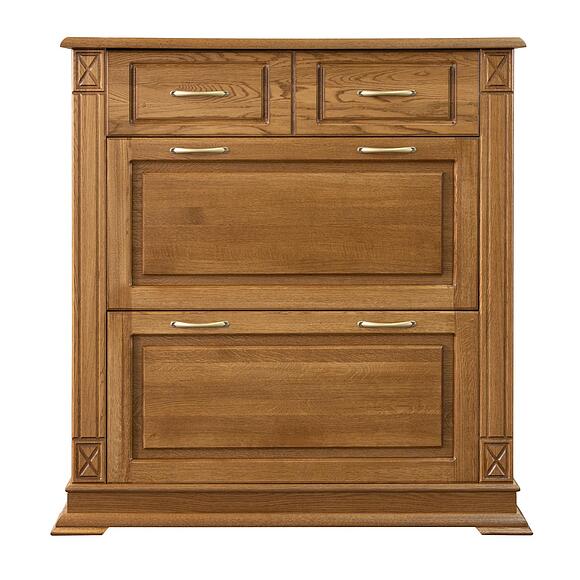 Тумба для обуви «Верди Классик» П3.0487.3.21, Материал: массив дуба, Цвет: Дуб рустикаль