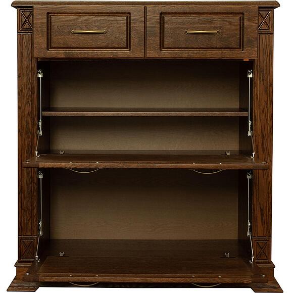 Тумба для обуви «Верди Классик» П3.0487.3.21, Материал: массив дуба, Цвет: Черешня