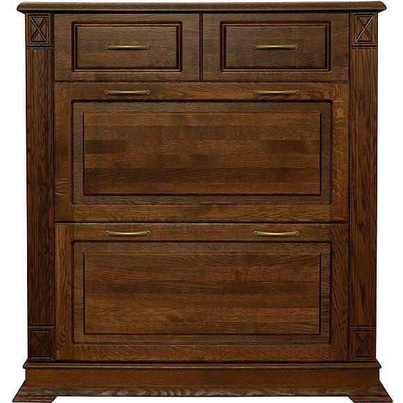 Тумба для обуви «Верди Классик» П3.0487.3.21, Материал: массив дуба, Цвет: Черешня