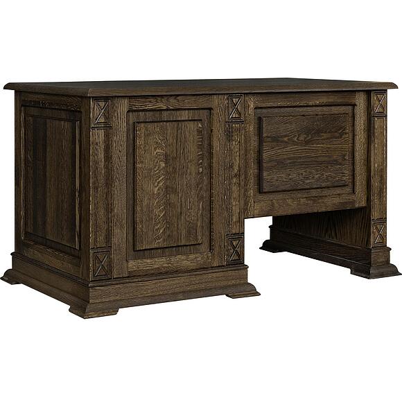 Стол письменный «Верди Классик» П3.0487.2.09, Материал: массив дуба, Цвет: Табак (Stol_Verdi_luks-9_P432-14_tabak-.jpg) Стол письменный «Верди Классик» П3.0487.2.09, Материал: массив дуба, Цвет: Табак