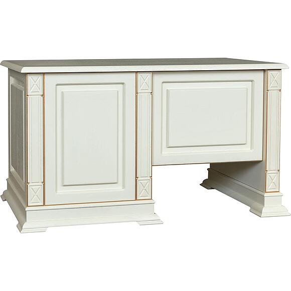 Стол письменный «Верди Классик» П3.0487.2.09, Материал: массив дуба, Цвет: Слоновая кость с золочением (Stol_VerdiLux9_P432-14_slonkost_zoloto.jpg) Стол письменный «Верди Классик» П3.0487.2.09, Материал: массив дуба, Цвет: Слоновая кость с золочением