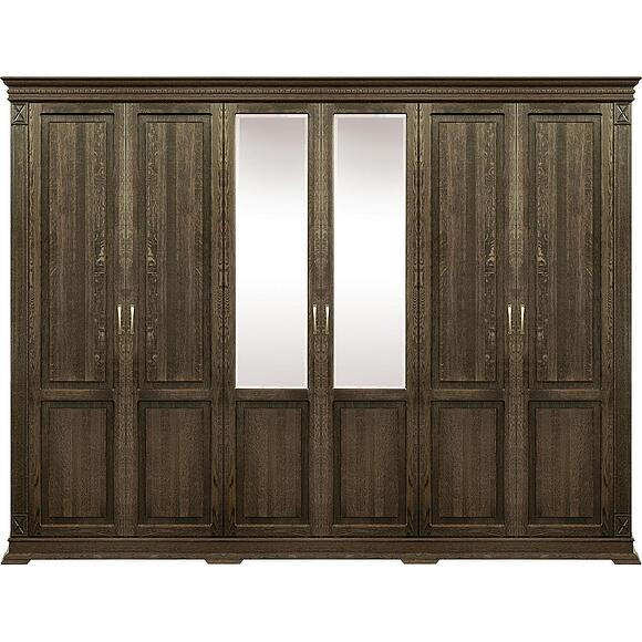 Шкаф для одежды 6д «Верди Классик» П3.0487.1.28, Материал: массив дуба, Цвет: Табак (Shkaf_Verdi_P434-13_tabak-.jpg) Шкаф для одежды 6д «Верди Классик» П3.0487.1.28, Материал: массив дуба, Цвет: Табак