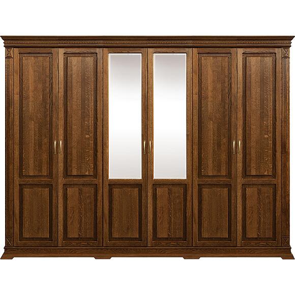 Шкаф для одежды 6д «Верди Классик» П3.0487.1.28, Материал: массив дуба, Цвет: Черешня (Shkaf_Verdi_P434-13_chereshnya-.jpg) Шкаф для одежды 6д «Верди Классик» П3.0487.1.28, Материал: массив дуба, Цвет: Черешня