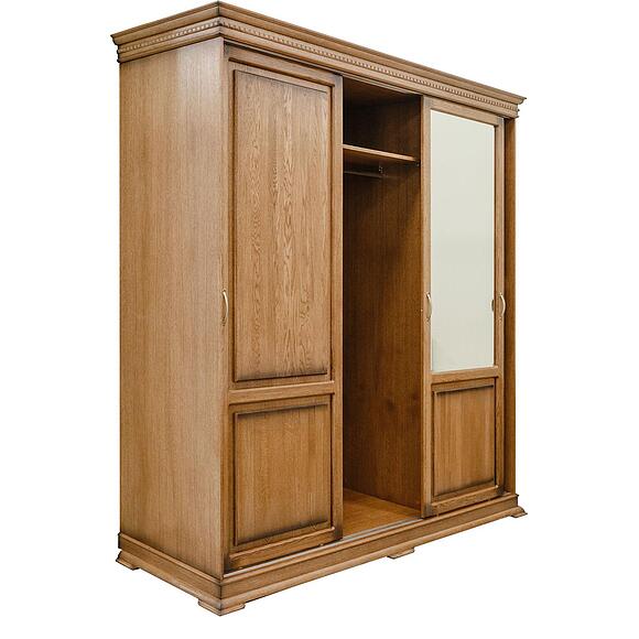 Шкаф-купе 3д «Верди Классик» П3.0487.1.38, Материал: массив дуба, Цвет: Дуб рустикаль с патинированием (shkaf_verdi_p434_61_dub_rustikal_patina_2-1.jpg) Шкаф-купе 3д «Верди Классик» П3.0487.1.38, Материал: массив дуба, Цвет: Дуб рустикаль с патинированием