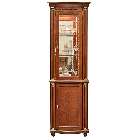 Шкаф комбинированный «Валенсия Классик» П3.0589.0.01, Материал: массив березы, Цвет: Каштан