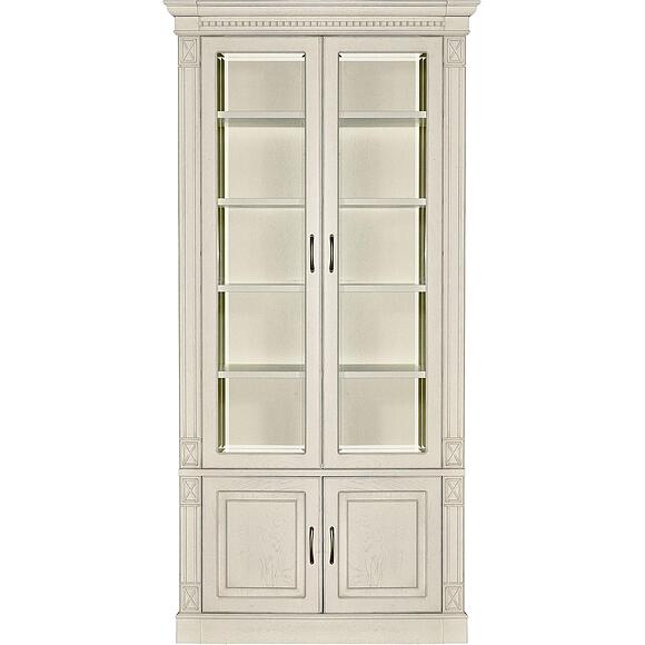 Набор мебели для библиотеки «Верди Классик» П3.0487.2.03, Материал: массив дуба, Цвет: Слоновая кость