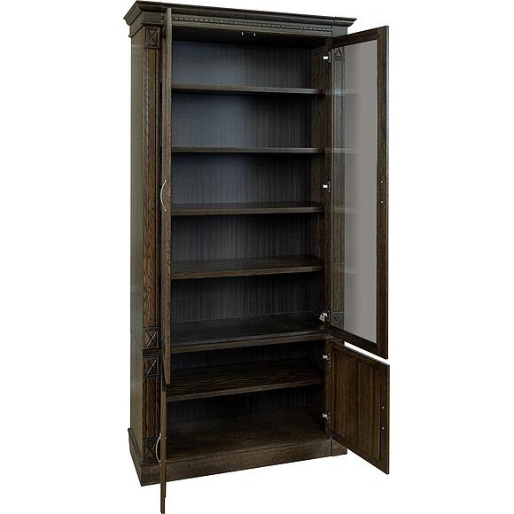 Набор мебели для библиотеки «Верди Классик» П3.0487.2.03, Материал: массив дуба, Цвет: Венге