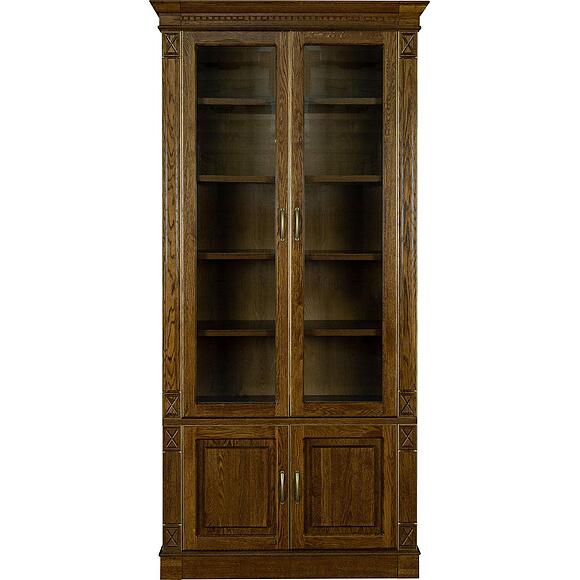 Набор мебели для библиотеки «Верди Классик» П3.0487.2.03, Материал: массив дуба, Цвет: Черешня с золочением