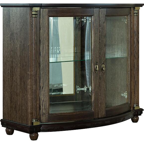 Тумба 2-Д «Валенсия Д Классик» П3.0591.0.08, Материал: массив дуба, Цвет: Табак