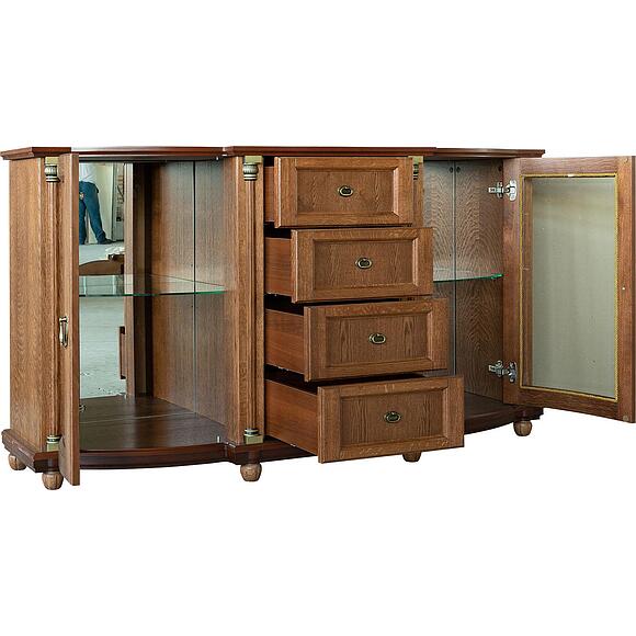 Тумба 3д «Валенсия Д Классик» П3.0591.0.06, Материал: массив дуба, Цвет: Античная бронза