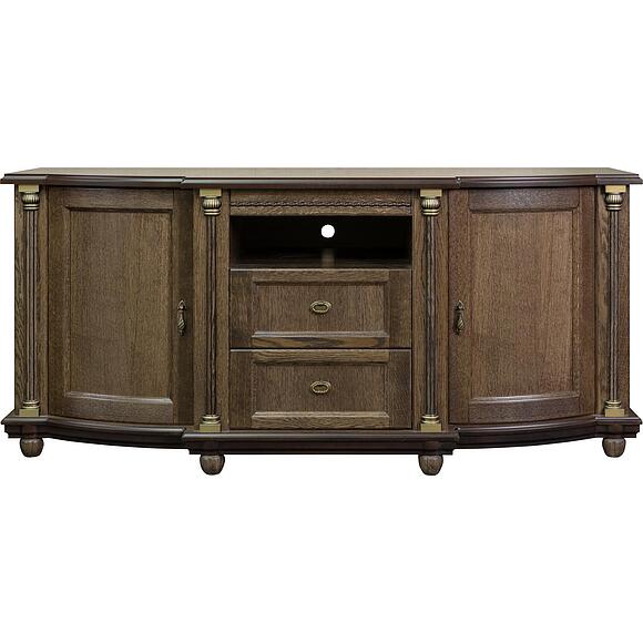 Тумба ТВ «Валенсия Д Классик» П3.0591.0.10, Материал: массив дуба, Цвет: Табак