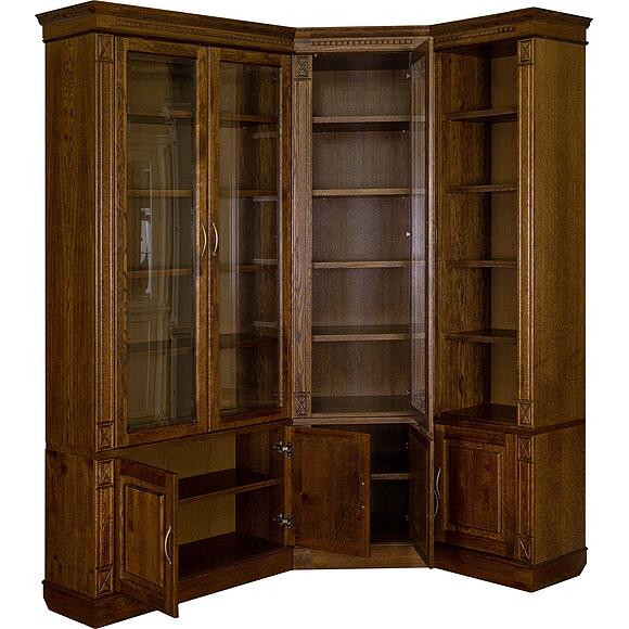 Набор мебели для библиотеки «Верди Классик» П3.0487.2.05, Материал: массив дуба, Цвет: Черешня (4J4A1499-1.jpg) Набор мебели для библиотеки «Верди Классик» П3.0487.2.05, Материал: массив дуба, Цвет: Черешня