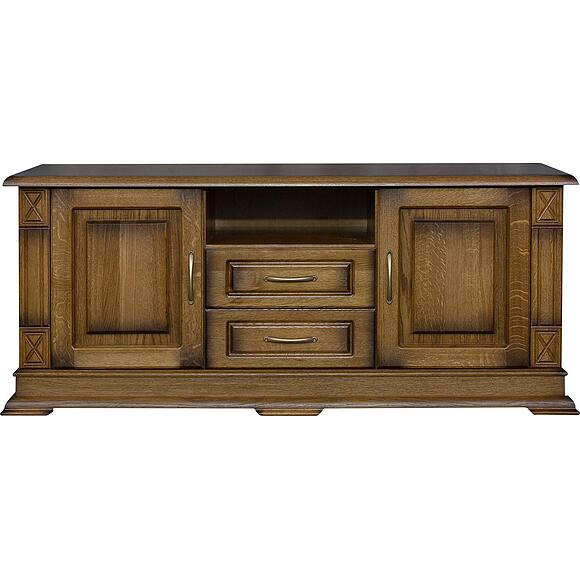 Тумба ТВ «Верди Классик» П1.0487.0.10, Материал: массив дуба, Цвет: Дуб рустикаль с патинированием (4J4A0280.jpg) Тумба ТВ «Верди Классик» П1.0487.0.10, Материал: массив дуба, Цвет: Дуб рустикаль с патинированием