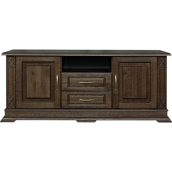 Тумба ТВ «Верди Классик» П1.0487.0.10, Материал: массив дуба, Цвет: Табак (4J4A0343.jpg) Тумба ТВ «Верди Классик» П1.0487.0.10, Материал: массив дуба, Цвет: Табак