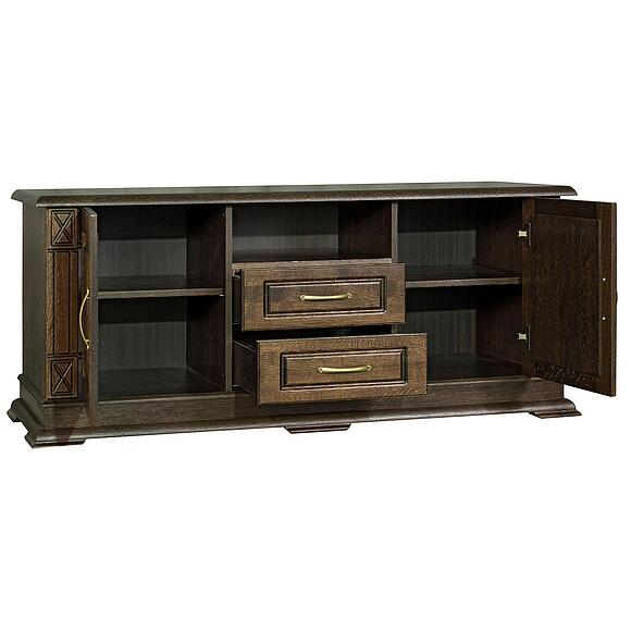 Тумба ТВ «Верди Классик» П1.0487.0.10, Материал: массив дуба, Цвет: Венге (Tumba_VerdiLuxTV2-1_P487-48_venge__.jpg) Тумба ТВ «Верди Классик» П1.0487.0.10, Материал: массив дуба, Цвет: Венге