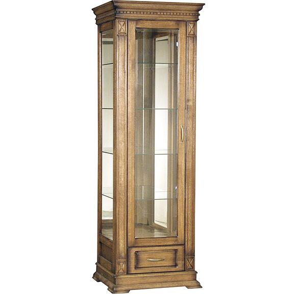 Шкаф-витрина «Верди Классик» П1.0487.0.11-01, Материал: массив дуба, Цвет: Дуб рустикаль с патинированием (shkaf_s_vitrinoi_verdi_1z_p487_11z-01_dub_rustikal_patinir.jpg) Шкаф-витрина «Верди Классик» П1.0487.0.11-01, Материал: массив дуба, Цвет: Дуб рустикаль с патинированием