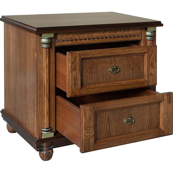 Тумба прикроватная «Валенсия Д Классик» П03.591.1.12, Материал: массив дуба, Цвет: Античная бронза