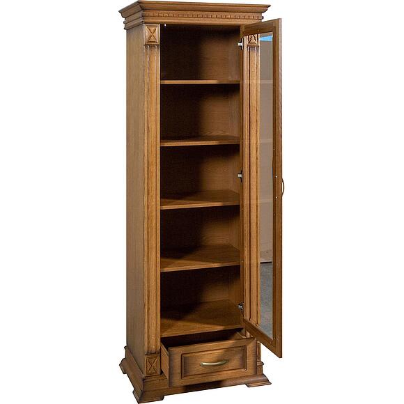 Шкаф «Верди Классик» П1.0487.0.26, Материал: массив дуба, Цвет: Дуб рустикаль с патинированием