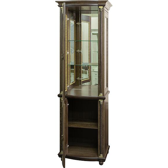 Шкаф комбинированный «Валенсия Д Классик» П3.0591.0.01-01, Материал: массив дуба, Цвет: Табак