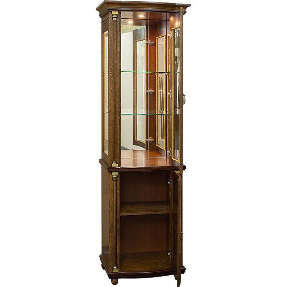 Шкаф комбинированный «Валенсия Д Классик» П3.0591.0.01, Материал: массив дуба, Цвет: Античная бронза