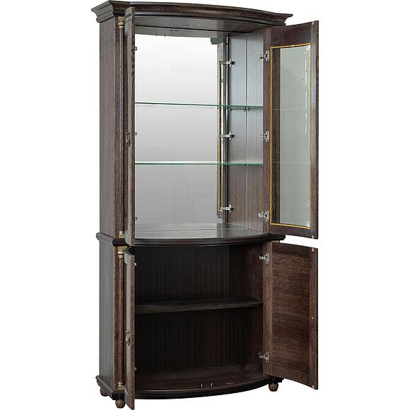 Шкаф комбинированный 2д «Валенсия Д Классик» П3.0591.0.02, Материал: массив дуба, Цвет: Табак