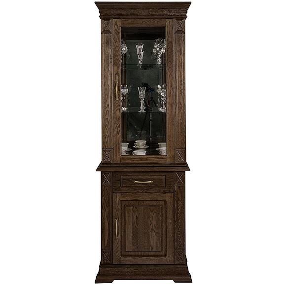 Шкаф комбинированный «Верди Классик» П1.0487.0.34, Материал: массив дуба, Цвет: Табак (Shkaf-kombinirovanyy-Verdi-Lux-1z-P487-34z_tabak1.jpg) Шкаф комбинированный «Верди Классик» П1.0487.0.34, Материал: массив дуба, Цвет: Табак