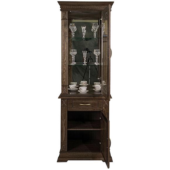 Шкаф комбинированный «Верди Классик» П1.0487.0.34, Материал: массив дуба, Цвет: Табак (Shkaf-kombinirovanyy-Verdi-Lux-1z-P487-34z_tabak2.jpg) Шкаф комбинированный «Верди Классик» П1.0487.0.34, Материал: массив дуба, Цвет: Табак