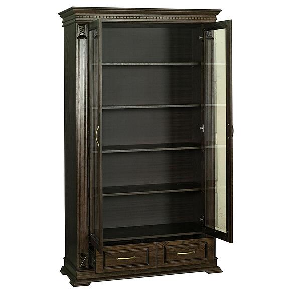 Шкаф 2д «Верди Классик» П1.0487.0.27, Материал: массив дуба, Цвет: Венге