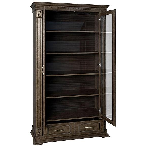 Шкаф 2д «Верди Классик» П1.0487.0.27, Материал: массив дуба, Цвет: Табак