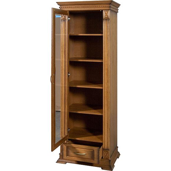 Шкаф «Верди Классик» П1.0487.0.26-01, Материал: массив дуба, Цвет: Дуб рустикаль с патинированием