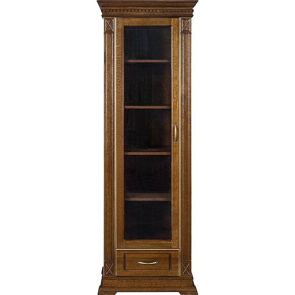 Шкаф «Верди Классик» П1.0487.0.26-01, Материал: массив дуба, Цвет: Черешня с золочением (Shkaf-Verdi-1-1-P487-26-chereshnya-s-zolocheniyem.jpg) Шкаф «Верди Классик» П1.0487.0.26-01, Материал: массив дуба, Цвет: Черешня с золочением