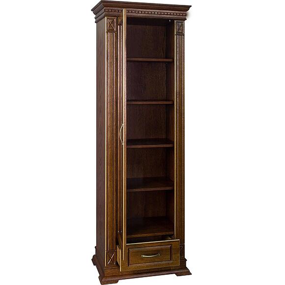 Шкаф «Верди Классик» П1.0487.0.26-01, Материал: массив дуба, Цвет: Черешня с золочением (Shkaf-Verdi-1-1-P487-26-chereshnya-s-zolocheniyem2.jpg) Шкаф «Верди Классик» П1.0487.0.26-01, Материал: массив дуба, Цвет: Черешня с золочением