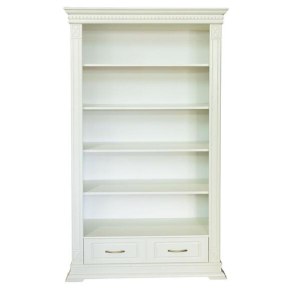 Стеллаж 2д «Верди Классик» П1.0487.0.22, Материал: массив дуба, Цвет: Слоновая кость (8C3A1830-kopiya.jpg) Стеллаж 2д «Верди Классик» П1.0487.0.22, Материал: массив дуба, Цвет: Слоновая кость