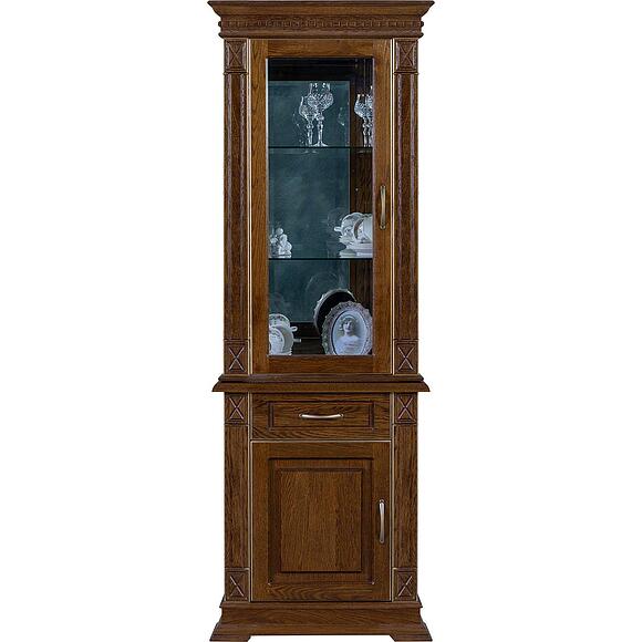 Шкаф комбинированный «Верди Классик» П1.0487.0.34-01, Материал: массив дуба, Цвет: Черешня с золочением (Shkaf_kombinirovannii_Verdi_Luks_1z_P487-34z-01_chereshnya_s_zolochenie.jpg) Шкаф комбинированный «Верди Классик» П1.0487.0.34-01, Материал: массив дуба, Цвет: Черешня с золочением