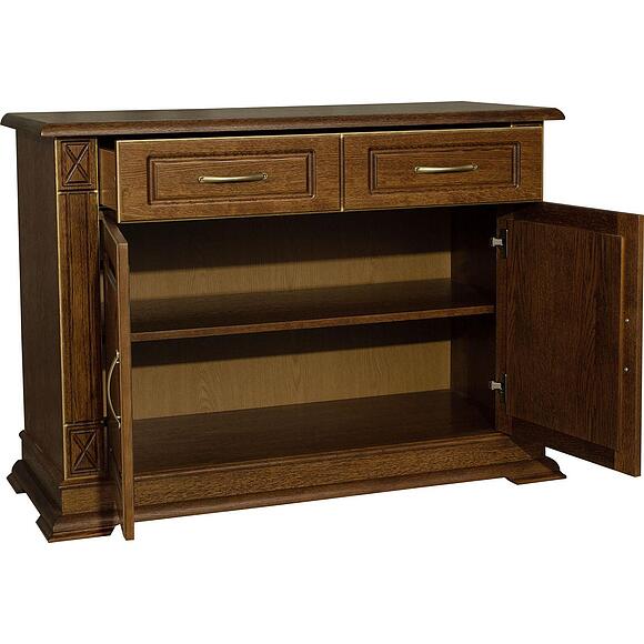 Тумба «Верди Классик» П1.0487.0.02, Материал: массив дуба, Цвет: Черешня с золочением