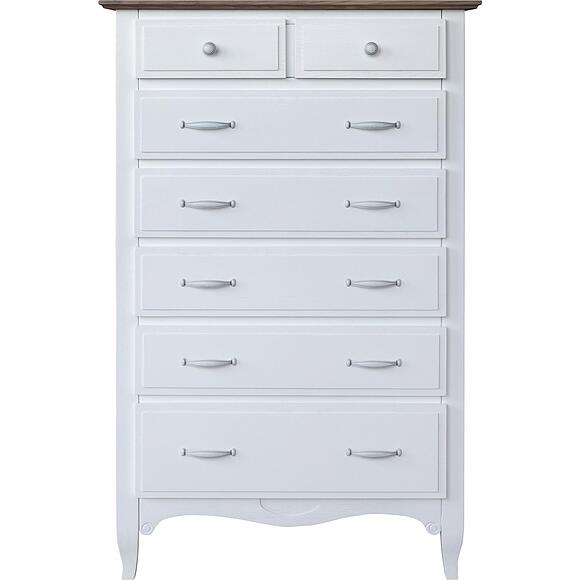 Комод «Кармен Прованс» П3.0581.1.04, Материал: массив дуба, Цвет: Молоко+Дуб Сахара