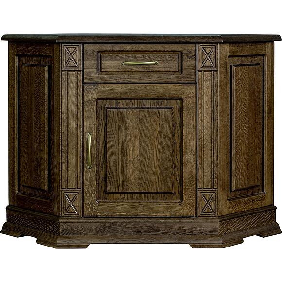 Тумба угловая «Верди Классик» П1.0487.0.01, Материал: массив дуба, Цвет: Табак (Tymba_Verdi_Luks_1y_P487-01_tabak-.jpg) Тумба угловая «Верди Классик» П1.0487.0.01, Материал: массив дуба, Цвет: Табак