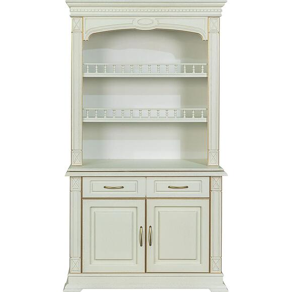 Шкаф комбинированный 2д «Верди Классик» П1.0487.0.41, Материал: массив дуба, Цвет: Слоновая кость с золочением (Shkaf_kombinirovannii_Verdi_Luks_2-1_P487-41_slon_kost_s_zolochen.jpg) Шкаф комбинированный 2д «Верди Классик» П1.0487.0.41, Материал: массив дуба, Цвет: Слоновая кость с золочением