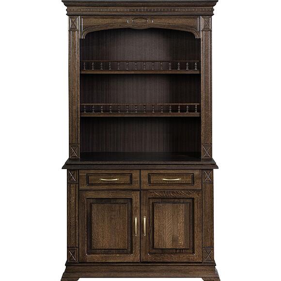 Шкаф комбинированный 2д «Верди Классик» П1.0487.0.41, Материал: массив дуба, Цвет: Венге (Shkaf_kombinirovanni_Verdi_Luks_2-1-_P487-41_venge.jpg) Шкаф комбинированный 2д «Верди Классик» П1.0487.0.41, Материал: массив дуба, Цвет: Венге